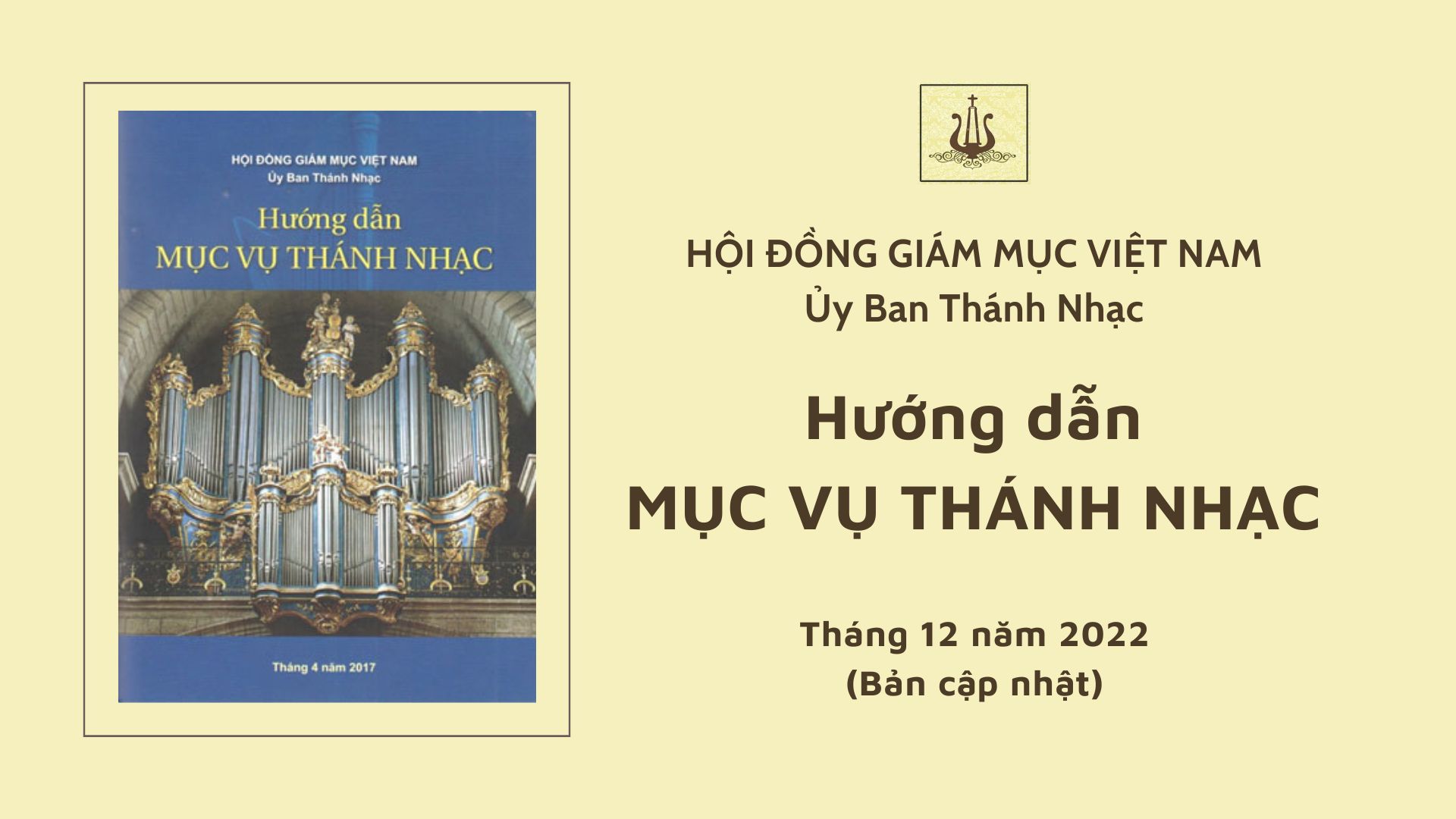 Tài liệu Hướng dẫn Mục vụ Thánh nhạc