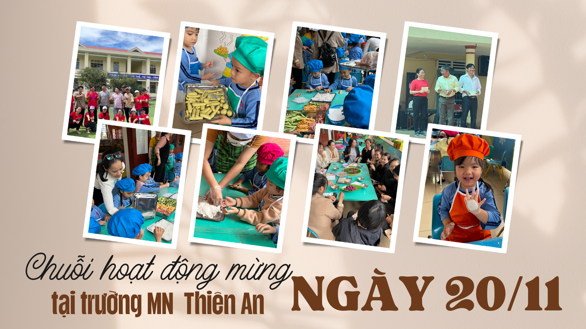 Chuỗi hoạt động mừng Ngày Nhà Giáo Việt Nam của cô trò Trường Mầm non Thiên An