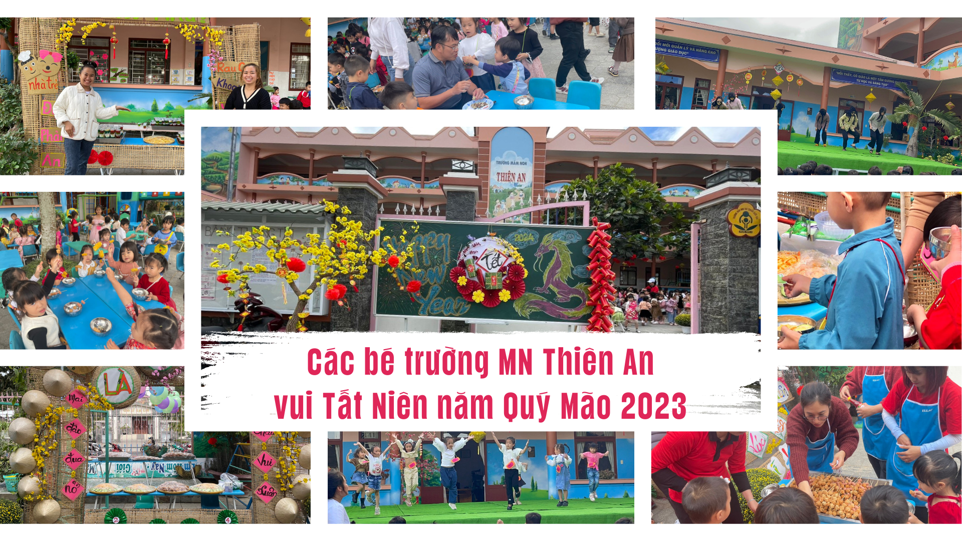 Các bé trường MN Thiên An vui Tất Niên năm Quý Mão 2023