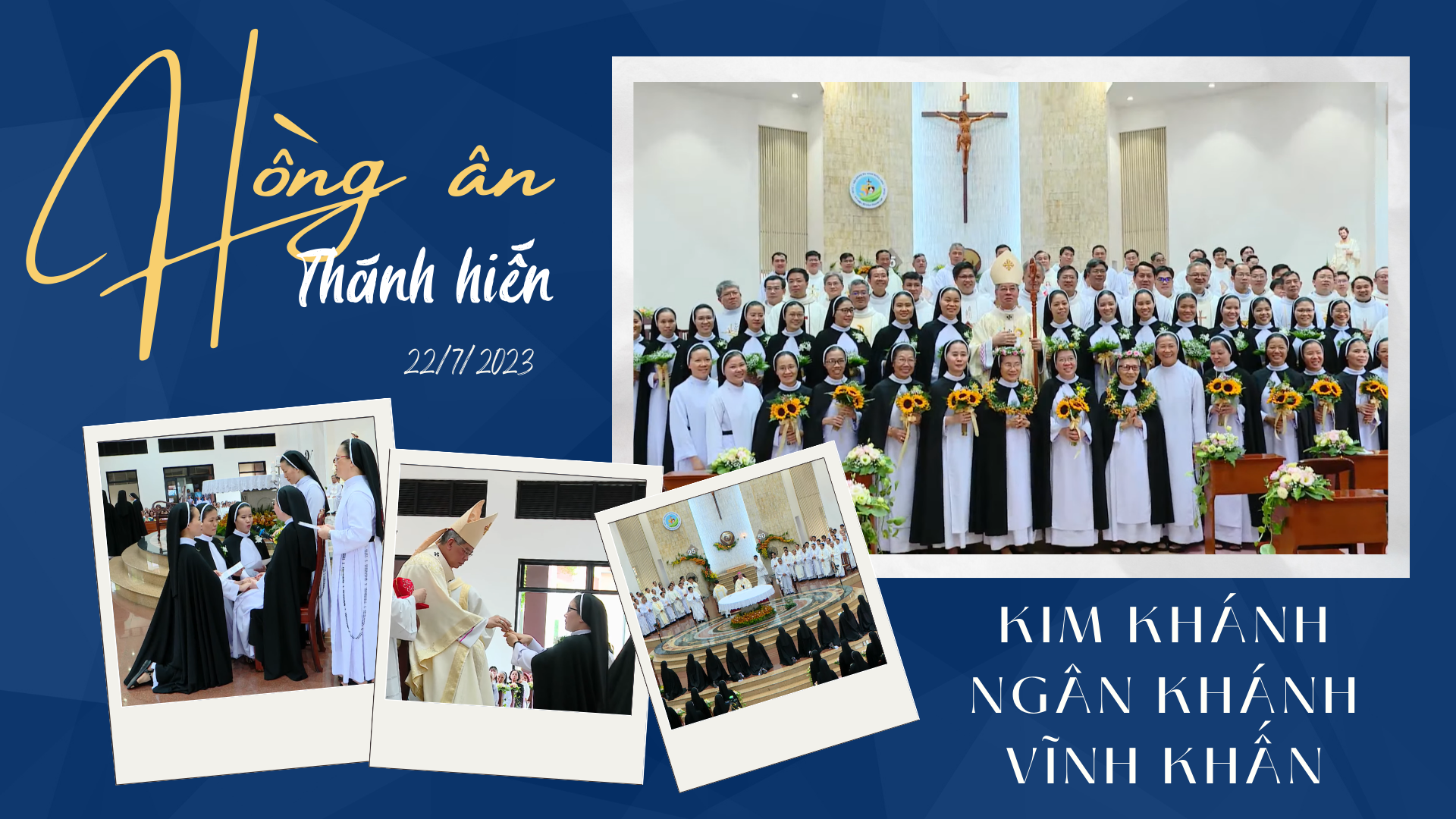 Thánh lễ tuyên Khấn trọn đời - mừng Kim Khánh và Ngân Khánh khấn Dòng 2023