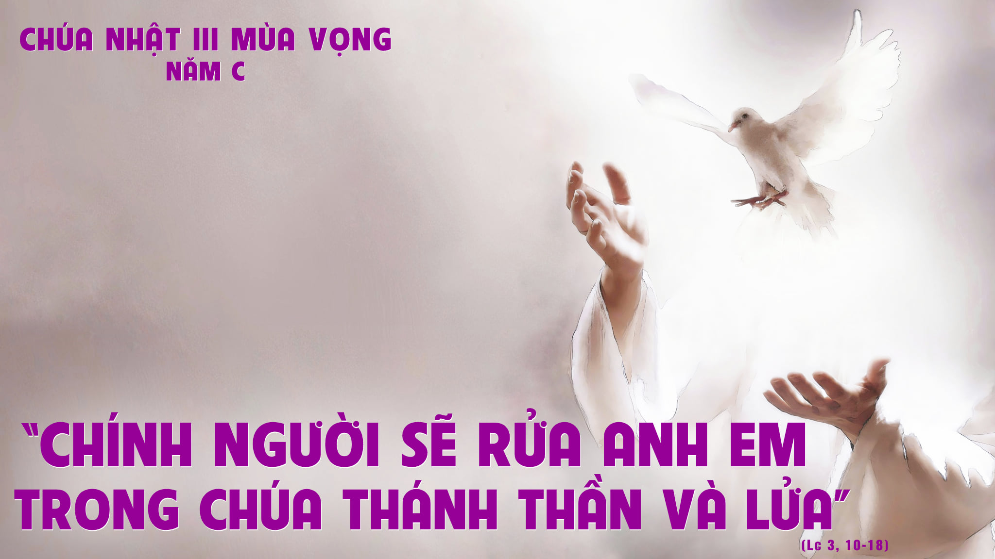 HSTM  Chúa Nhật 3 Mùa Vọng - C