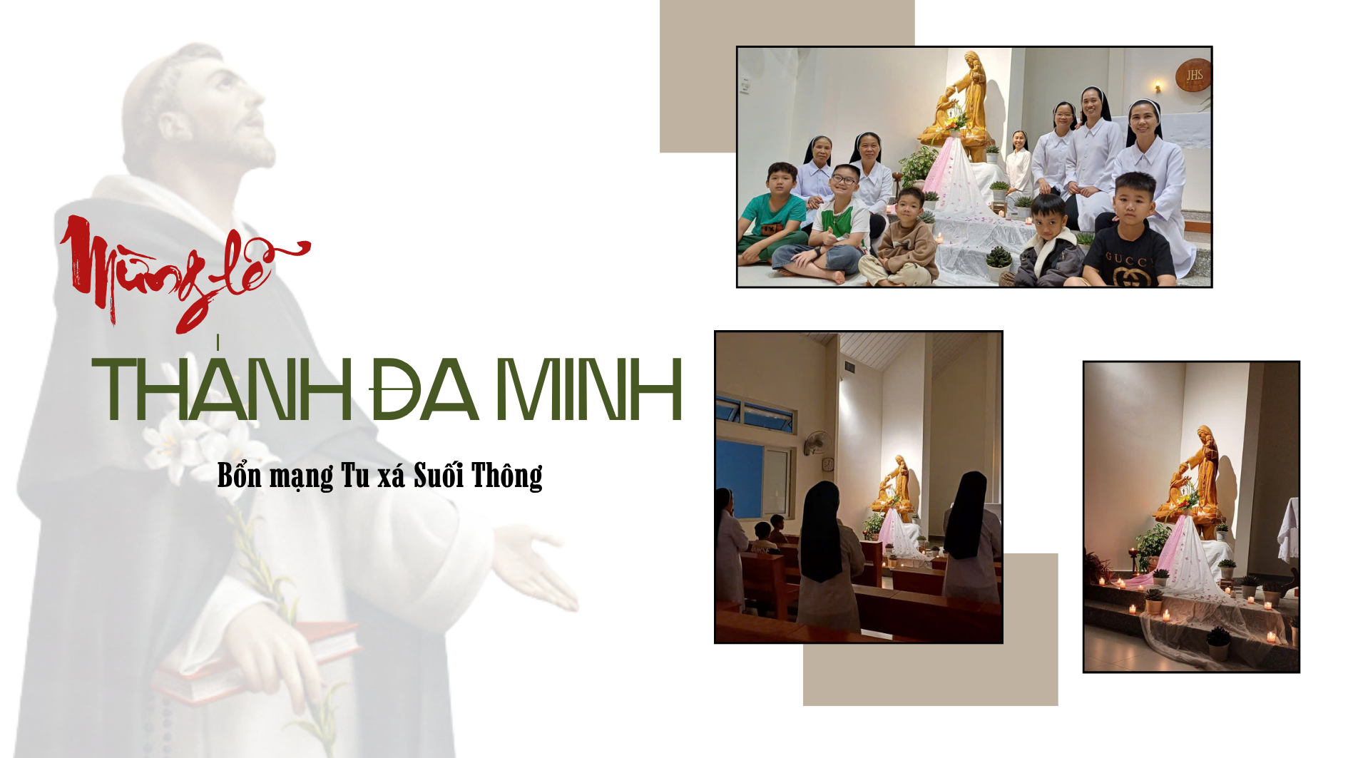 Tu xá Suối Thông mừng lễ Thánh Đa Minh 